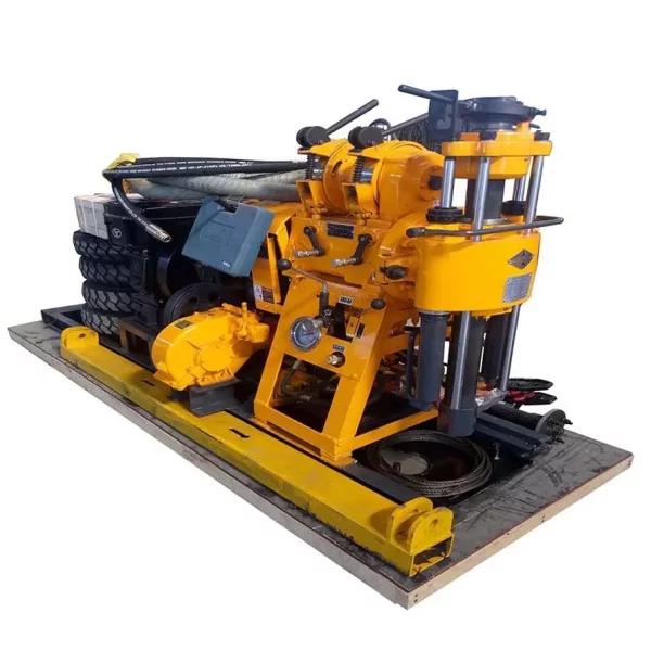 Rotary water well drilling rig