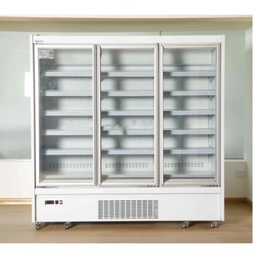 Glass door beverage cooler